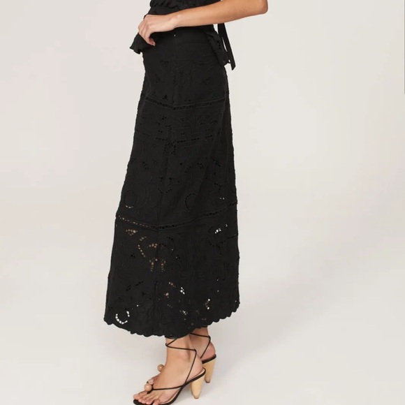 Sea New York Blaire Eyelet Skirt Black - Picture 2 of 13